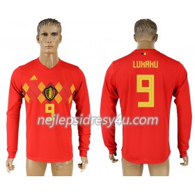 Fotbalový Dres Belgie Romelu Lukaku 9 Domácí MS 2018 Dlouhý Rukáv