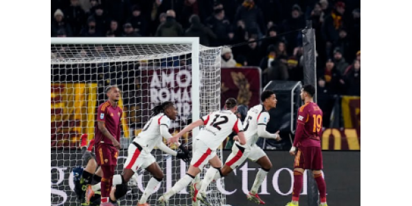 Skóre otevřel Koni De Winter.AC Milán 1-1 Řím